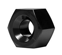 Master Series Black Hex Heavy Duty Cock Ring and Ball Stretcher