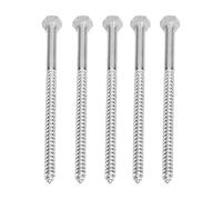 Hex Hexagon Head Wood Stainless Coach Screw, Hex Lag Screws 304 Stainless Steel Half Thread Hex Lag Screws, M8 x 150mm, Pack of 10