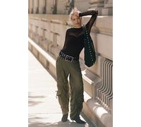 Hex Hip Belt at Free People in Black, Size: M/L - female