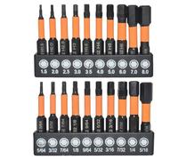 Hex Key Bit Set | Metric S2 Steel Hex Drill Bit Kit - Precise Hex Bit Set | for Plumbing Electricity Automotive Mechanics Construction