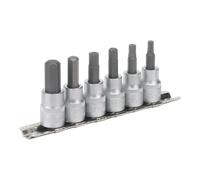 Hex Key Socket Bit Set 6pc 3/8"Sq Drive Metric - Sealey AK656 New