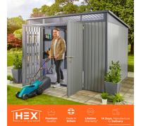 Hex Living Hixon Pent Premium Metal Shed 10 X 6