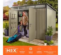 Hex Living Hixon Pent Premium Metal Shed 10 X 8