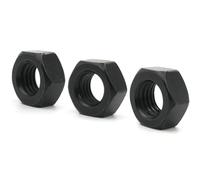 Hex Nut 1-50pcs M2 M2.5 M2.6 M3 M3.5 M4 M5 M6 M8 M10 M12 M14 M16 M18 M20 M22 M24 M27 M30 M33 M36 Black Carbon Steel Hexagon Hex Nuts(M10x10pcs)