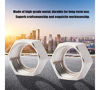 Hex Nut, 3/4" 2pcs/4pcs Hex Nut Stainless Steel or Copper Plating Steel Hex Nut for Water Heater Corrugated Hose Gas Pipe Tube(4pcs Copper Plating)