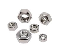 Hex Nut 5/10/50pcs Left Hand Thread M3 M4 M5 M6 M8 M10 M12 304 Stainless Steel Hex Hexagon Nut(M10 5pcs)