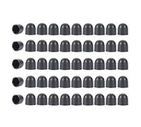 Hex Nut Cover, 50 Pcs 8 mm Plastic Dome Bolt Nut Protection Caps Cover for Bolts, Hex Hexagon Screws, No Thread, (Black M5*8 * 9.5)
