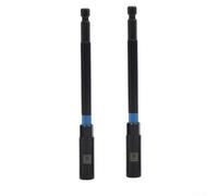 Hex Nut Driver Socket Wrench Adapter 2PCS 150mm Length for Impact Driver Compatible with Pneumatic Electric Screwdrivers (2PCS 8mm)