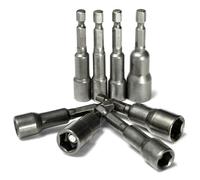 HEX NUT DRIVERS 8pc 1/4" Magnetic Socket 6 7 8 9 10 11 12 13mm Scaffolders Set