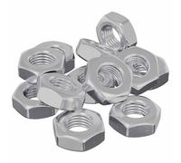 Hex Nut Silver Metal Nuts Fastening Tools Steel DIY Hardware Industrial vidaXL