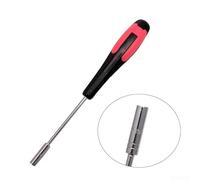 Hex Nut Socket Driver Set with Hollow Shaft for Mini Handle, 3-6mm Sizes Compatible with Long Bolts, Made of Chrome-Vanadium Steel, 7-Piece Tool Kit(4mm)