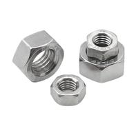 Hex Nuts 1/2/5/10/25/50/100pcs 304 Stainless Steel Hex Hexagon Nuts M1 .2 .4 .6 M2 .5 M3 M4 M5 M6 M8 M10 M12 M16 M20 M24(M14 x 2pcs)