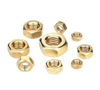 Hex Nuts 1/5/10/20/50pcs Solid Brass Copper Hex Hexagon Nut For M2 .5 M3 M4 M5 M6 M8 M10 M12 M14 M16 M18 M20 M22 M24 Screw Bolt(M22 x1pcs)