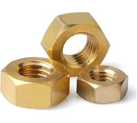 Hex Nuts,Hardware Nuts 1/5/10/50pcs Solid Brass Copper Hex Hexagon Nut for M2 M2.5 M3.5 M4 M5 M6 M8 M10 M12 M14 M16 M18 M20 M22 M24 Screw Bolt Metric Thread(M2 x50pcs)