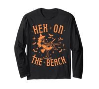 Hex On The Beach - Funny Pun Witch Cocktail Halloween Long Sleeve T-Shirt