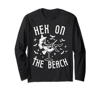 Hex On The Beach - Funny Pun Witch Cocktail Halloween Long Sleeve T-Shirt