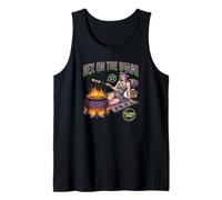 Hex on the Beach Witch Cauldron Bonfire Summer Halloween Tank Top