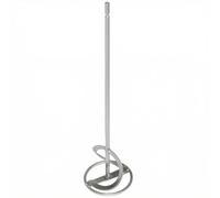 Hex Paint Mixing Paddle, 80mm x 480mm, Heavy-Duty Galvanised Steel, HEX Shank Connection, for Paint, Plaster, Concrete, Mortar, Cement