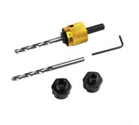 Hex Round Shank, Quick Change Drill Extension Rod | for 16-152MM Hole Saws, High-Speed Steel Adapter for Wood, Soft Metal, Particleboard, Plywood Drilling