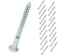 Hex Screw Coach Screws Hex Lag Screws, Hexagonal Self-Tapping Head Machine Wood Screws, M8 Heavy Duty Fastening Drilling Screws Long Hexagon Lag Bolts Carbon Steel Galvanized Silver, 20pcs (M8×120mm)