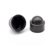 Hex Screw Covers M3-M24 Plastics Pe Dome Nut Bolt Protection Caps Car Wheels Decoration Nut Cap(Noir,M24x36x45-3pcs)