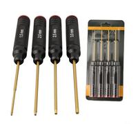 Hex Screw Driver Set, Steel Hexagon Screwdriver For RC Tools Models 1.5/2.0/2.5/3.0mm For Multi-Axis FPV Racing RC Quadcopter (4PCS)