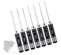 Hex Screwdriver Set 0.9mm 1.27mm 1.3mm 1.5mm 2.0mm 2.5mm 3.0mm 7pcs Hex Head Allen Wrench RC Tools Kit Fit Traxxas Arrma Axial Losi Redcat