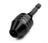 Hex Shank Drill Bit Adapter, Simplified Drilling Experience 1/4 Keyless Drill Chuck Adapter Featuring A Convenient Keyless Chuck(0.8-8mm)