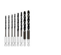 Hex Shank Drill Bits, Anti-Slip for Design for Power Drills Hex(A 8PCS) | For Metal Drilling, 135° Split Point Tip, Suitable for Engineers, Made of Alloy Steel, Sizes 1.5-18mm
