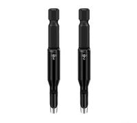 Hex Shank Electric Leather Punch Tool for PVC Rubber Cardboard and Belt Fabrication Using Standard Power Drills (A)