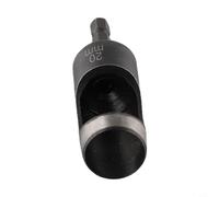 Hex Shank Hollow Punch Bit for Leather Craft, 2-25mm Adjustable Hole Cutter with Carbon Steel Drill for Plastic, Vinyl, Rubber, Gasket, DIY H(20mm)