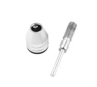 Hex Shank Keyless Drill Bit Chuck Adapter, Use in Electric Grinder, Nail Machine, and Engraving Machine, Finger tightens for Easy Bit Changes (0.3-3.4mm)