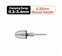 Hex Shank Keyless Drill Chuck for Electric Grinder and Nail Machine Compatible with Various Workshop and Office Uses (0.3-3.4 2.35mm Round)