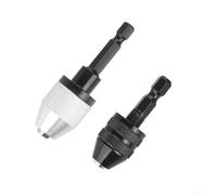 Hex Shank Keyless Drill Chuck Set 2pcs, Quick Change Converter 0 3 6 5mm and 0 3 3 6mm, 1/4 Inch Hex Shank for Electric Screwdrivers and Drill Tools