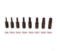 Hex Shank Magnetic Screwdriver Bits Set, 12PCS for Torx, 25mm for Various Electric Tools Applications (TS30)