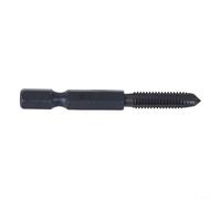 Hex Shank Metric Thread Tap Drill Bit HSS 6542 Compound Tap for Use in Thread Tapping Wood Plastic Aluminum Tin Magnesium Alloy Workpiece Under 5mm Thickness (6mm)