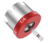 Hex Shank Nut Zipper Drill Attachment Fast Nut and Bolt Removal Tool for 1/4" 3/8" and 1/2" Threaded Rods Metal Nuts Driver Extractor for Conduit Racks and Strut Systems