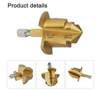 Hex Shank Pipe Expansion Drill Bit Set, 6.35mm Shank, Bearing Steel, for PPR Water Pipe Installation, Plumber Use, 3-Piece (20/25/32mm)(25MM)