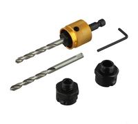 Hex Shank Quick Change Drill Extension Rod for Hole Saws, 1/2" and 5/8" Arbor Sizes, Compatible with 16mm to 152mm Saws for Drilling Wood, Soft Metal and Particleboard,hex Shank