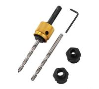 Hex Shank Quick Change Drill Extension Rod for Hole Saws, 1/2" and 5/8" Arbor Sizes, Compatible with 16mm to 152mm Saws for Drilling Wood, Soft Metal and Particleboard,Round Handle