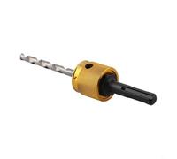 Hex Shank Quick Change Drill Extension Rod, HSS Adapter for 16-152mm Hole Saws, Fast Swap Connector for Wood Soft Metal Plywood Particleboard(Round Handle)