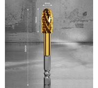 Hex Shank Rotary Burr for Wood and Plastic For Engraving, Efficient Tool for DIY Enthusiasts (E)