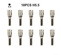 Hex Shank Screwdriver Bits, 10-Piece H4 Nut Driver Set 2.5-5.5mm for DIY and Assembly Magnetic Socket Bits for Secure Fastening(5.5mm)