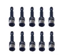 Hex Socket Adapter Set 10pcs 8mm Chrome Vanadium Quick Change for Impact Adaptor Set Power Extension Wall Adaptor Heavy Duty(A)