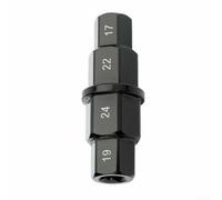 Hex Socket Adapter Tool for Motorcycle Front Wheel Spindle Service Fits Dirt and Sport Bikes 3/8 Inch Drive 17mm 19mm 22mm 24mm