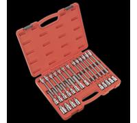 Sealey AK2196 Hex Socket Bit Set 30Pc 1/2inSq Drive