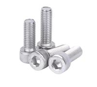 Hex Socket Bolt For M1.6 304 Stainless Steel Black Grade 12.9 Hexagon Hex Socket Head Cap Allen Bolt Screw L=2-30mm 50pc