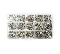 Hex Socket Countersunk Flat Head Screw Kit M2 .5 M3 M4 M5 M6 Hexagon Allen Bolt Nut 304 Stainless Steel DIN7991 Machine for DIY Projects(M3 M4 M5 Hex Socket)