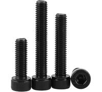 Hex Socket Cup Head Screws, 2pcs Grade 12.9 Carbon Steel, 5/16-18 Thread, Length 1/2 to 5.5 Inch, Ideal for Heavy Duty Applications