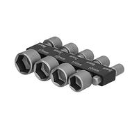 Hex Socket Drill Bit Adapter Hex Nut Adapter Socket Nut Disassembly Tool Professional Chrome Vanadium Steel Fastening Accessories 5 13mm for Financial Machinery Office Automation